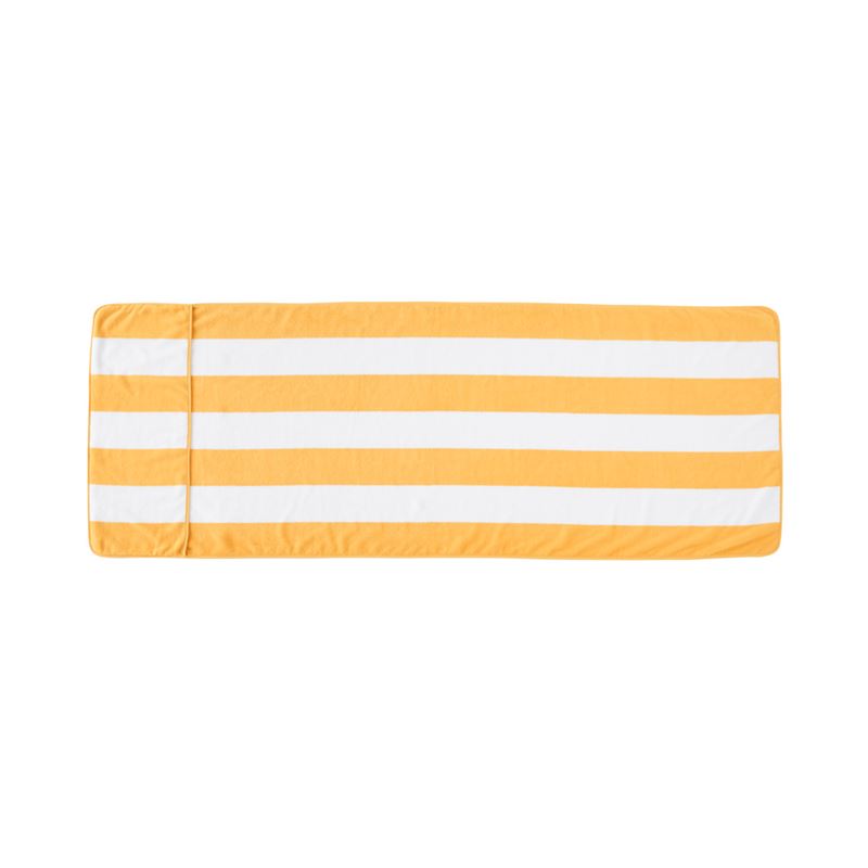 Sunshine & White Beach Lounger Towel