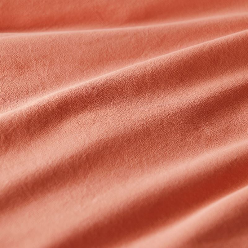 Stonewashed Cotton Paprika Quilt Cover Separates