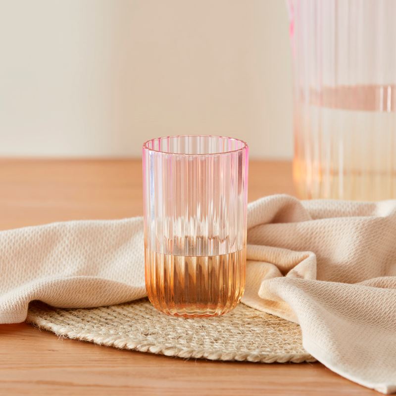 Positano Pink & Orange Drinkware
