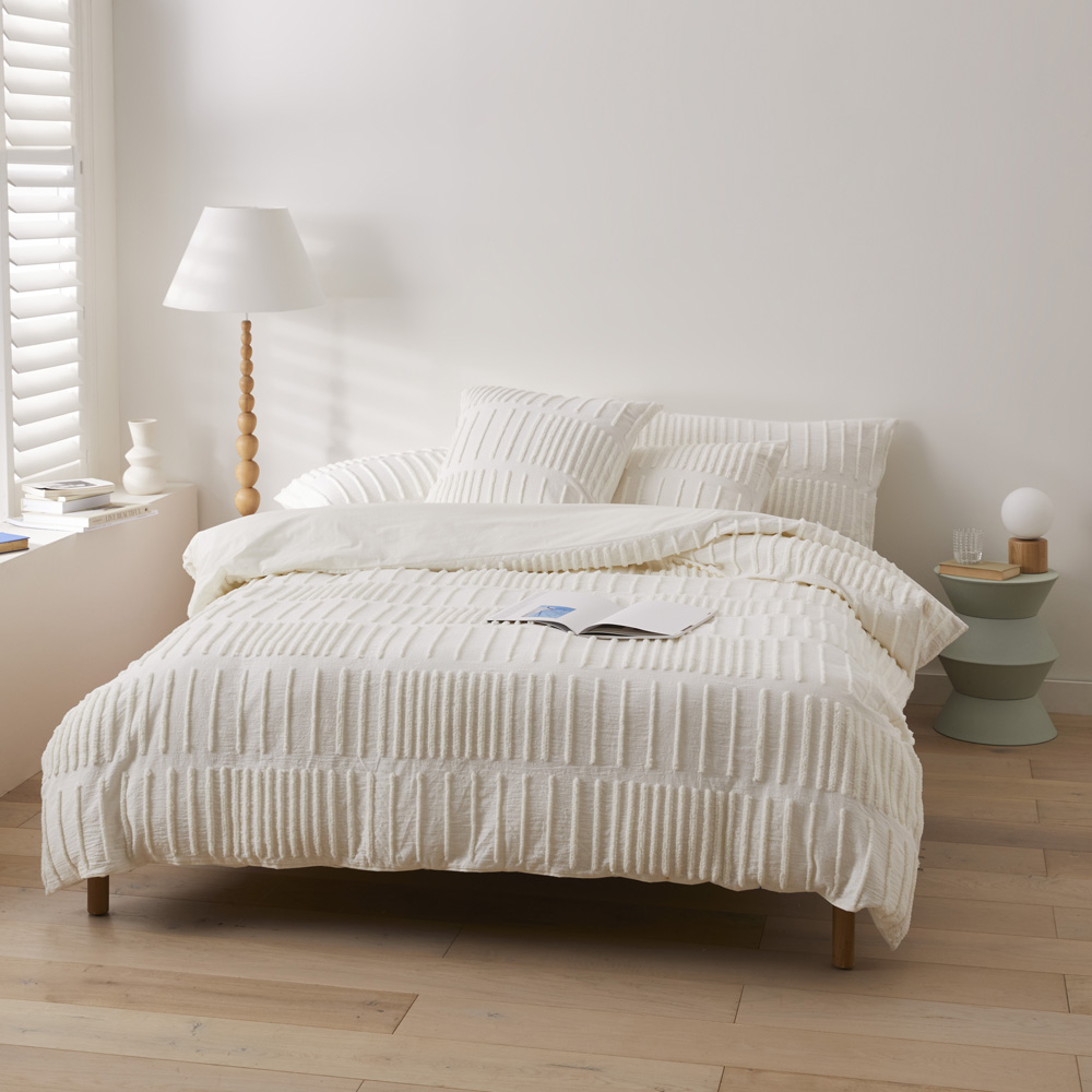 Cody White Tufted Quilt Cover Separates