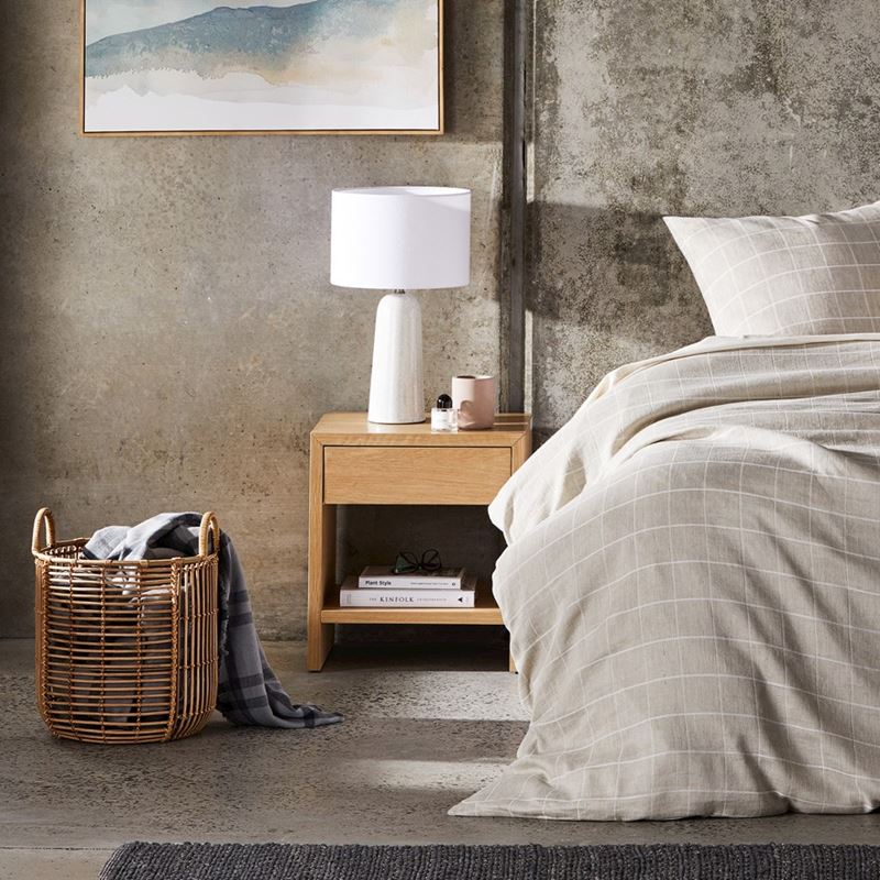 Mark Tuckey Franco Oak 1 Drawer Bedside Table