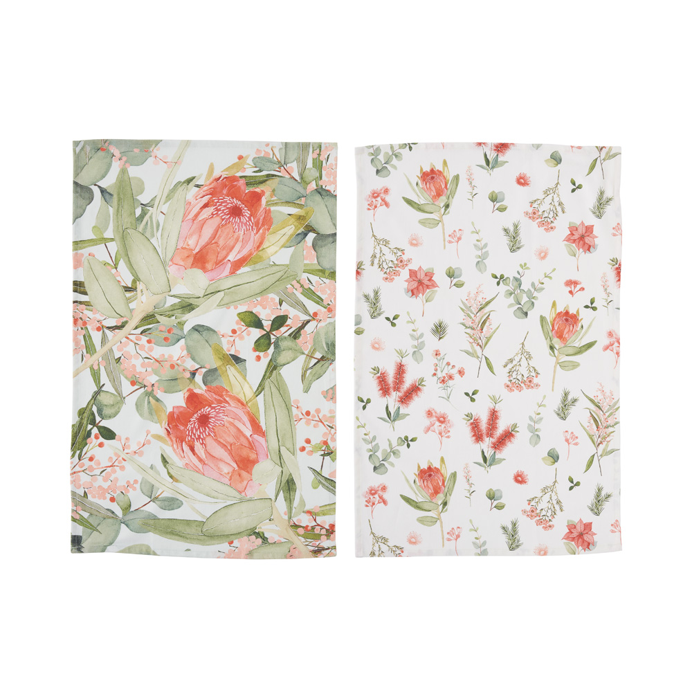 Christmas Botanical Festive Tea Towels