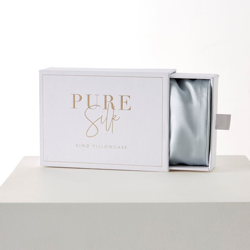 Pure Silk Soft Blue Pillowcases