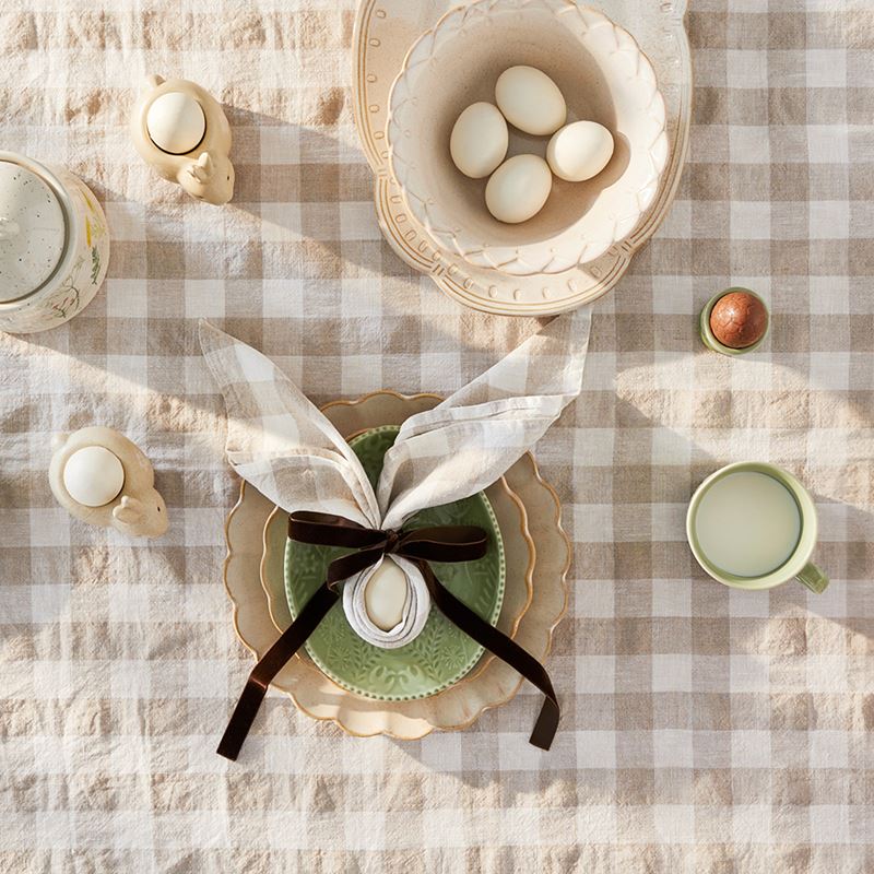 Vintage Green Bunny Servingware