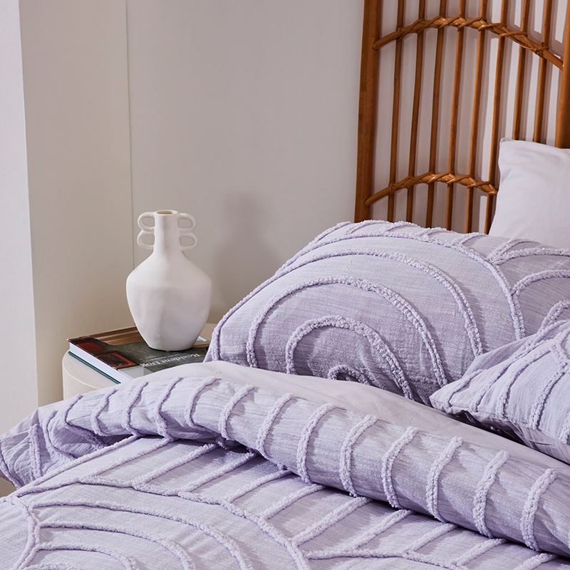 Archie Tufted Lilac Quilt Cover Separates