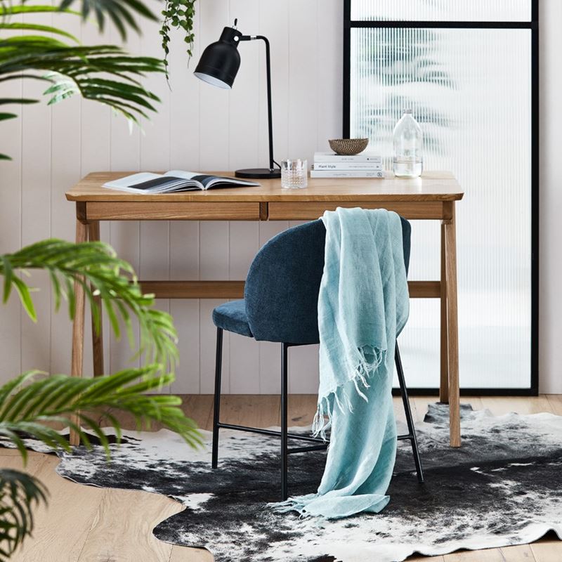 Malmo Mint Linen Throw