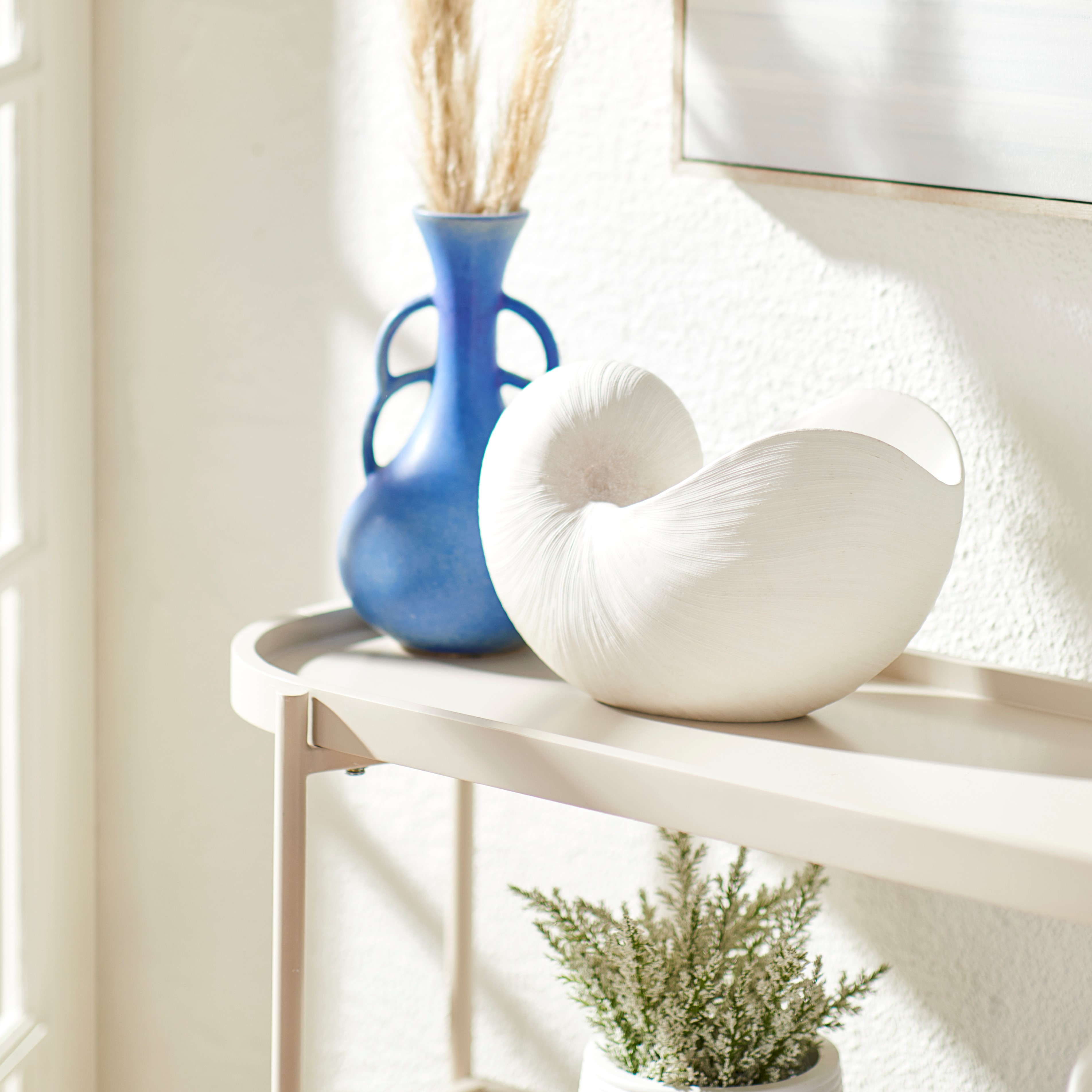 Marine Life Conch Statue