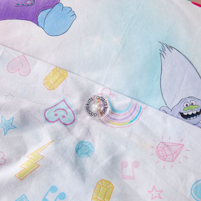 Universal Trolls Born Sparkly Rainbow Quilt Cover Set