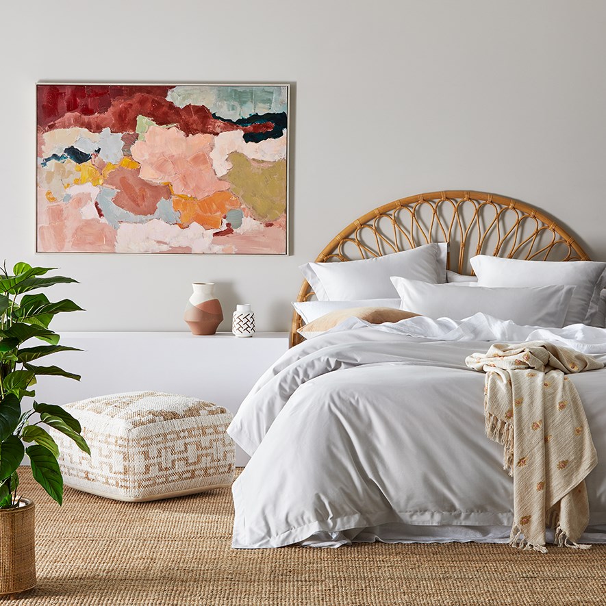 Bahama Rattan Bedhead Honey Half Moon