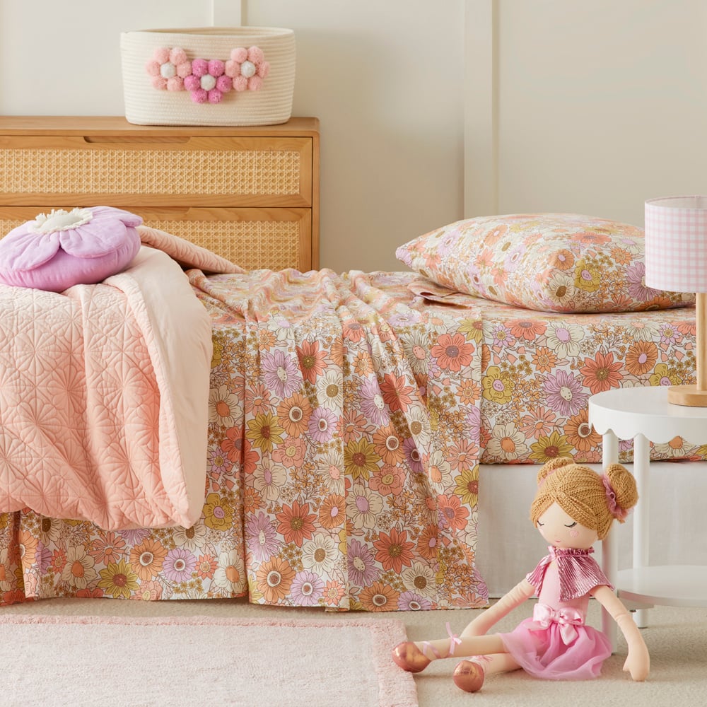 Farrah Sunset Floral Sheet Set