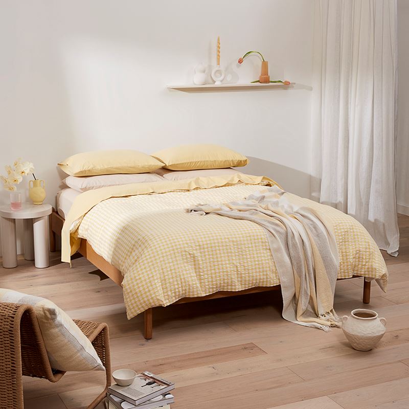 Cabo Natural & Lemon Stripe Throw