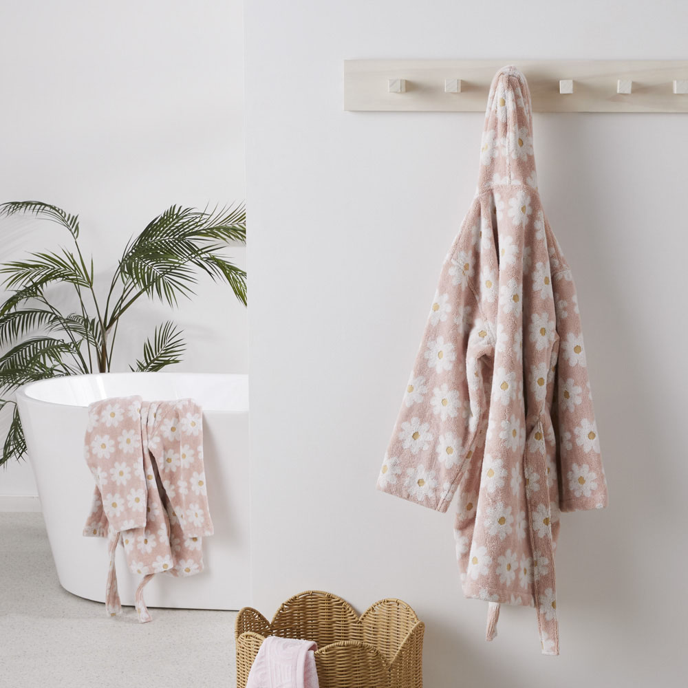 Daisy Floral Kids Cotton Bathrobe