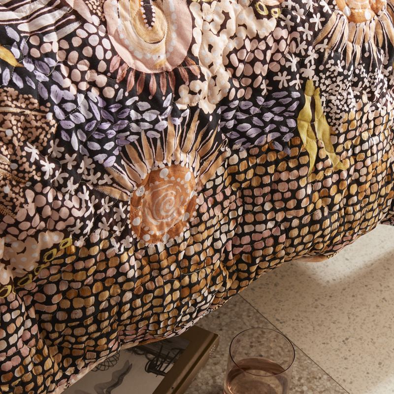 Cungelella Yamamillah Pink Earth Quilted Quilt Cover Separates