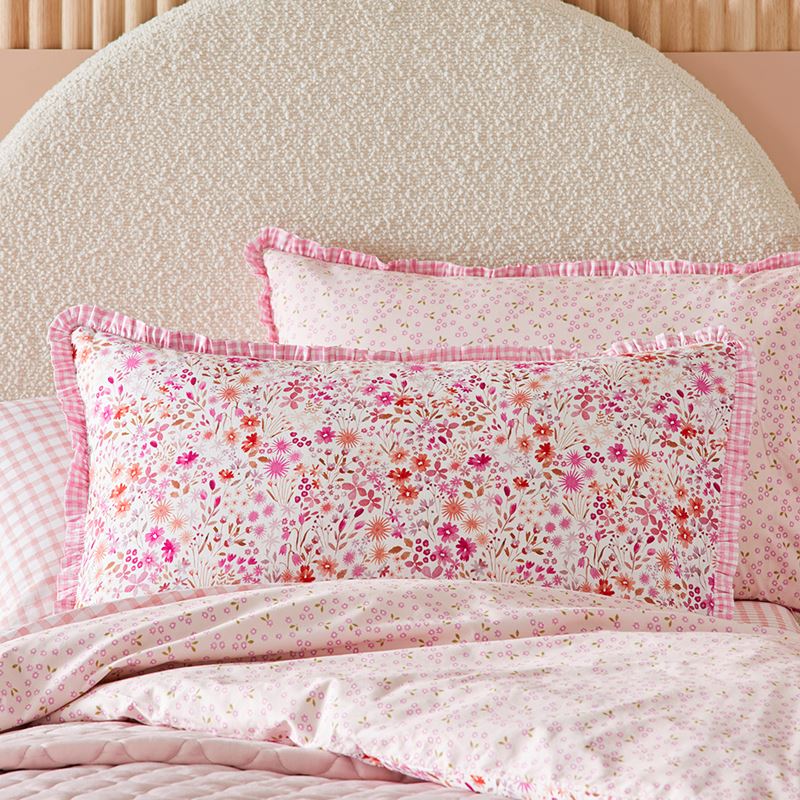 Lulu Pink Ruffle Quilt Cover Set