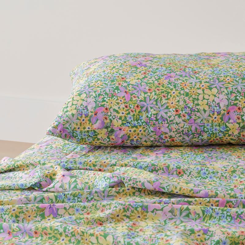 Sienna Floral Lilac Printed Sheet Set