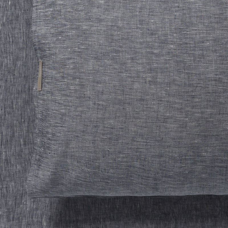 Vintage Washed Linen Indigo Sheet Separates