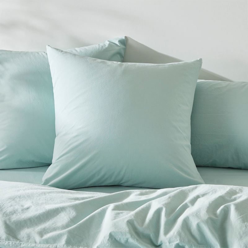 Stonewashed Cotton Mint Quilt Cover Separates