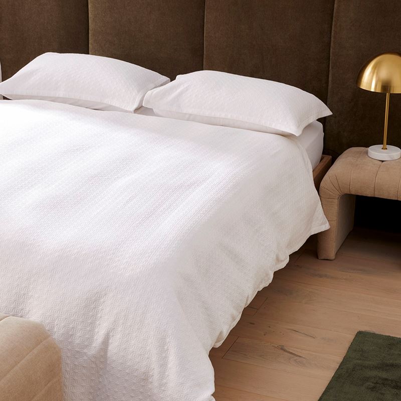 Freya Matelasse White Quilt Cover Separates