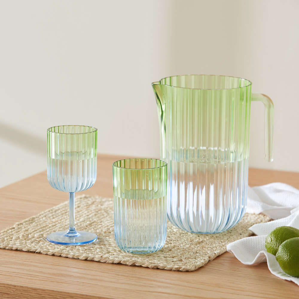 Positano Blue & Green Drinkware