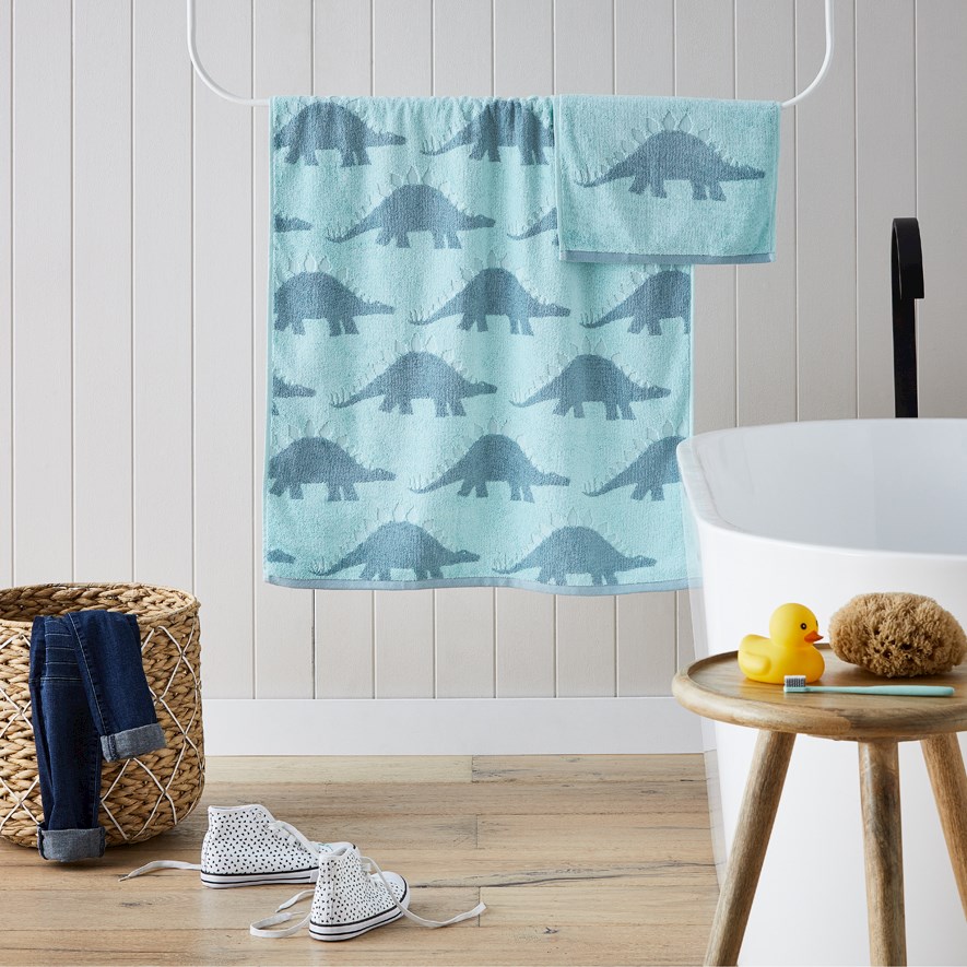 Stegosaurus Aqua Towel Range