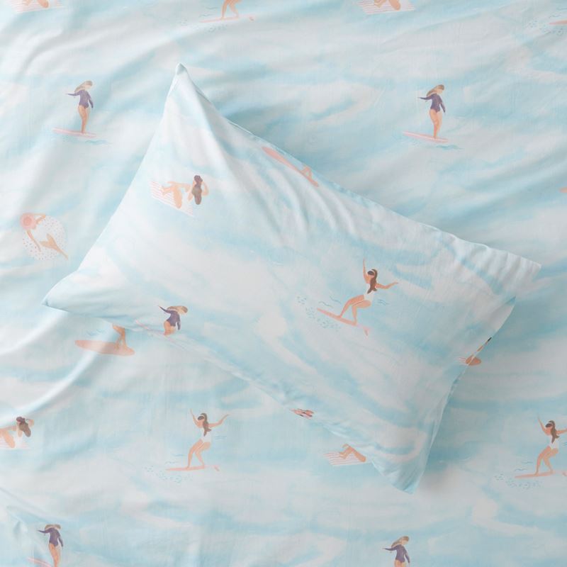 Blue Crush Quilt Cover Set