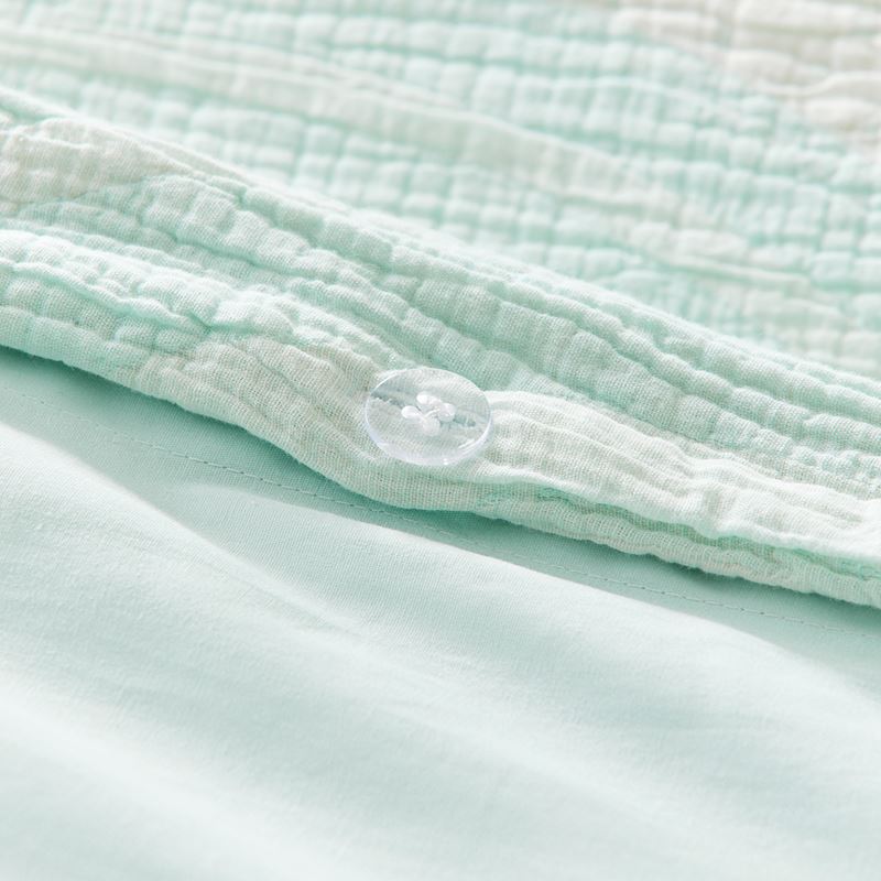 Chasing Rainbows Mint Quilt Cover Set