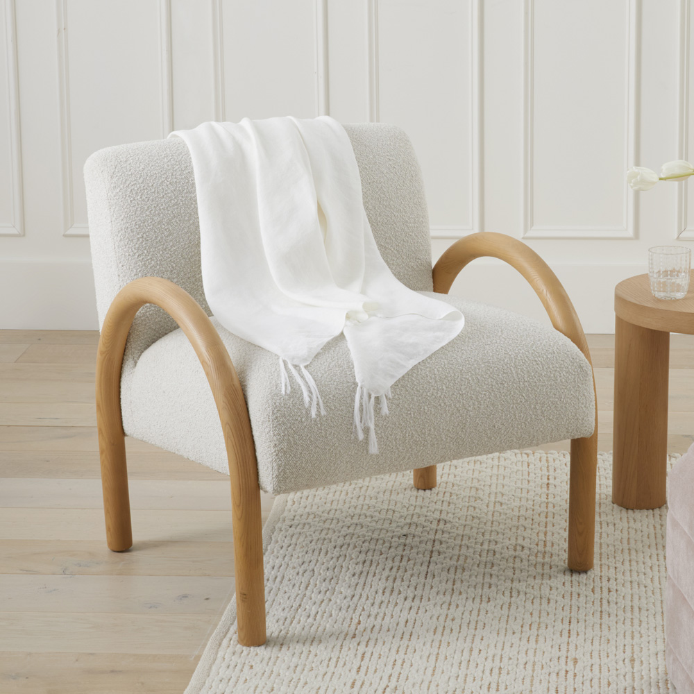 Salo Snow Boucle & Ash Chair