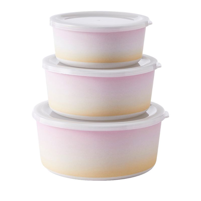 Ombre Sunrise Bamboo Servingware