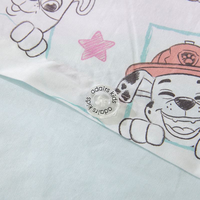 Paw Patrol Pals Ice Blue Quilted Quilt Cover Set