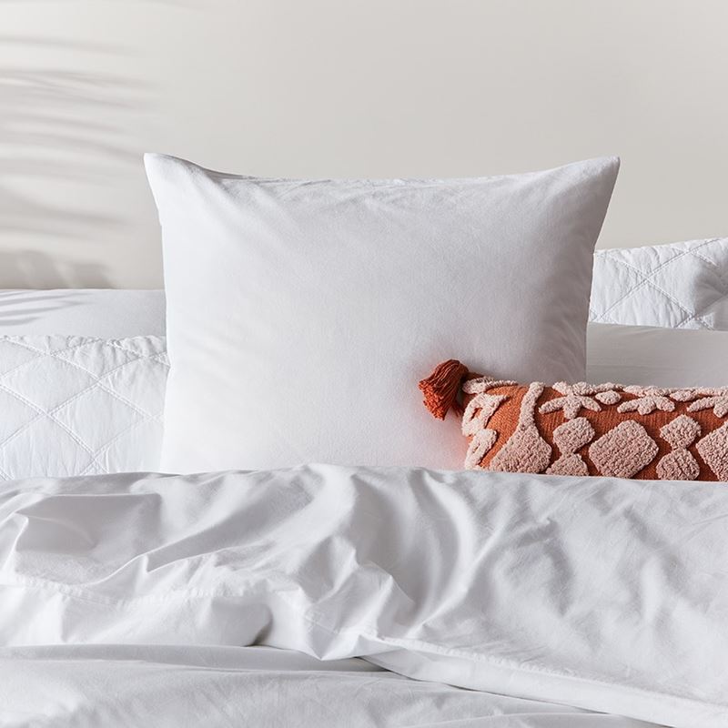 Stonewashed Cotton White Quilt Cover Separates