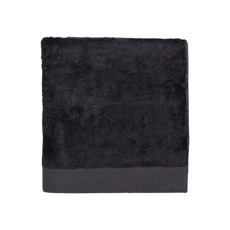 Navara Coal Solid Bamboo Cotton Towel Range