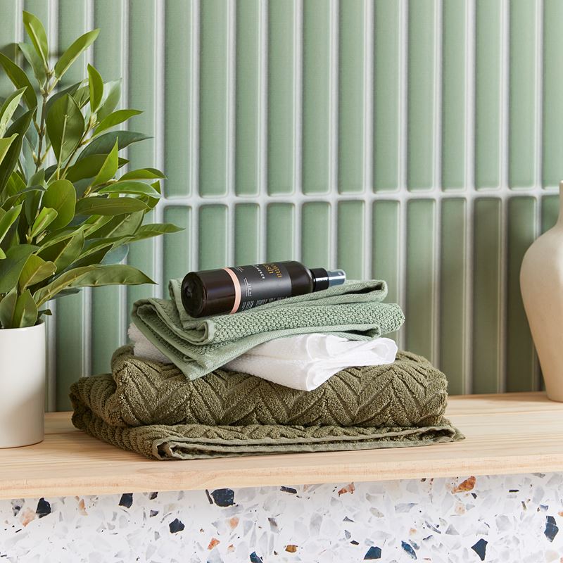Savannah Eucalyptus Textured Towel Range