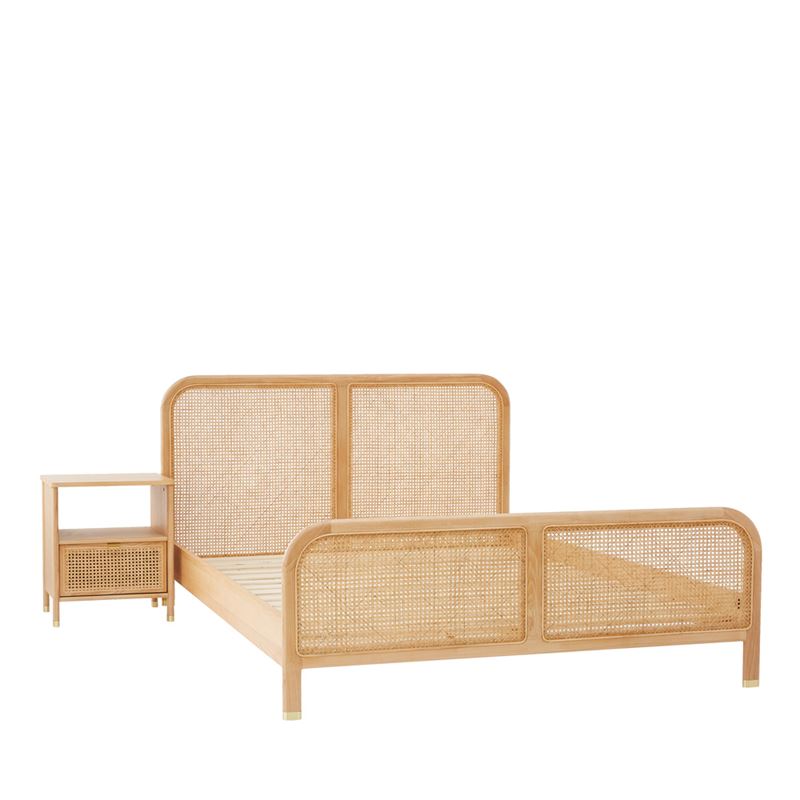 Swansea Natural Bedside Table