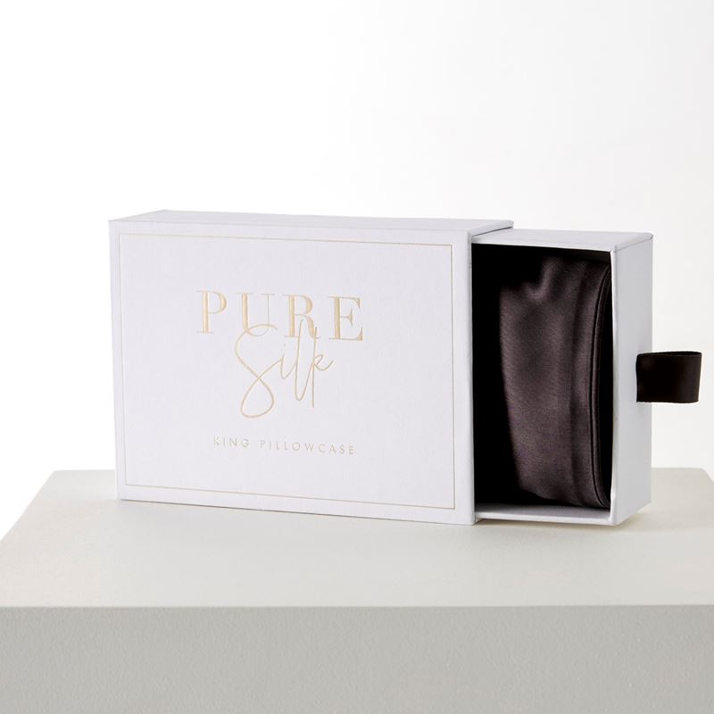 Pure Silk Black Pillowcases