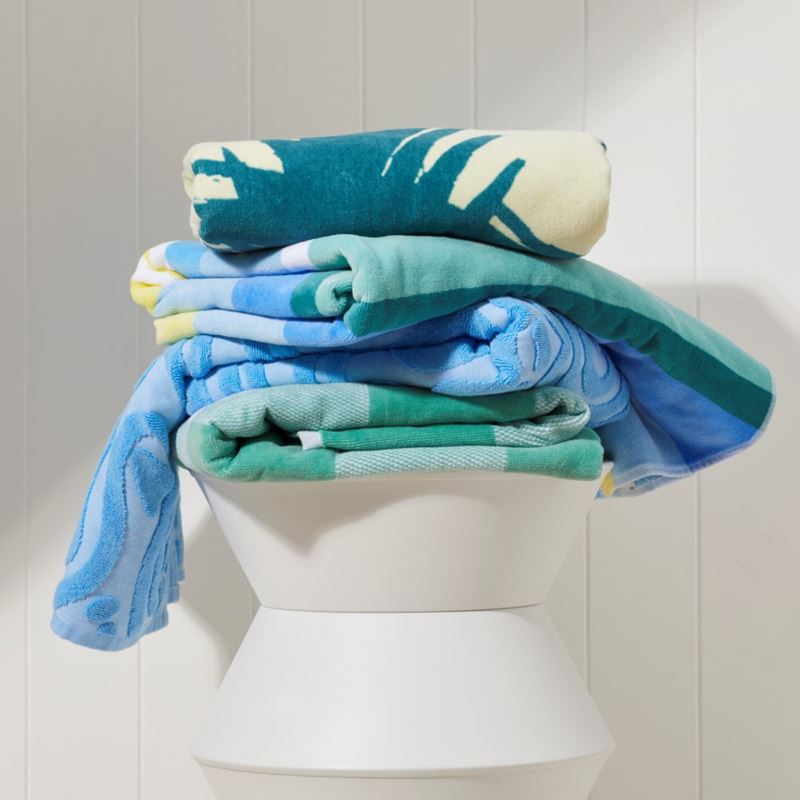 Samoa Blue Quick Dry Beach Towel