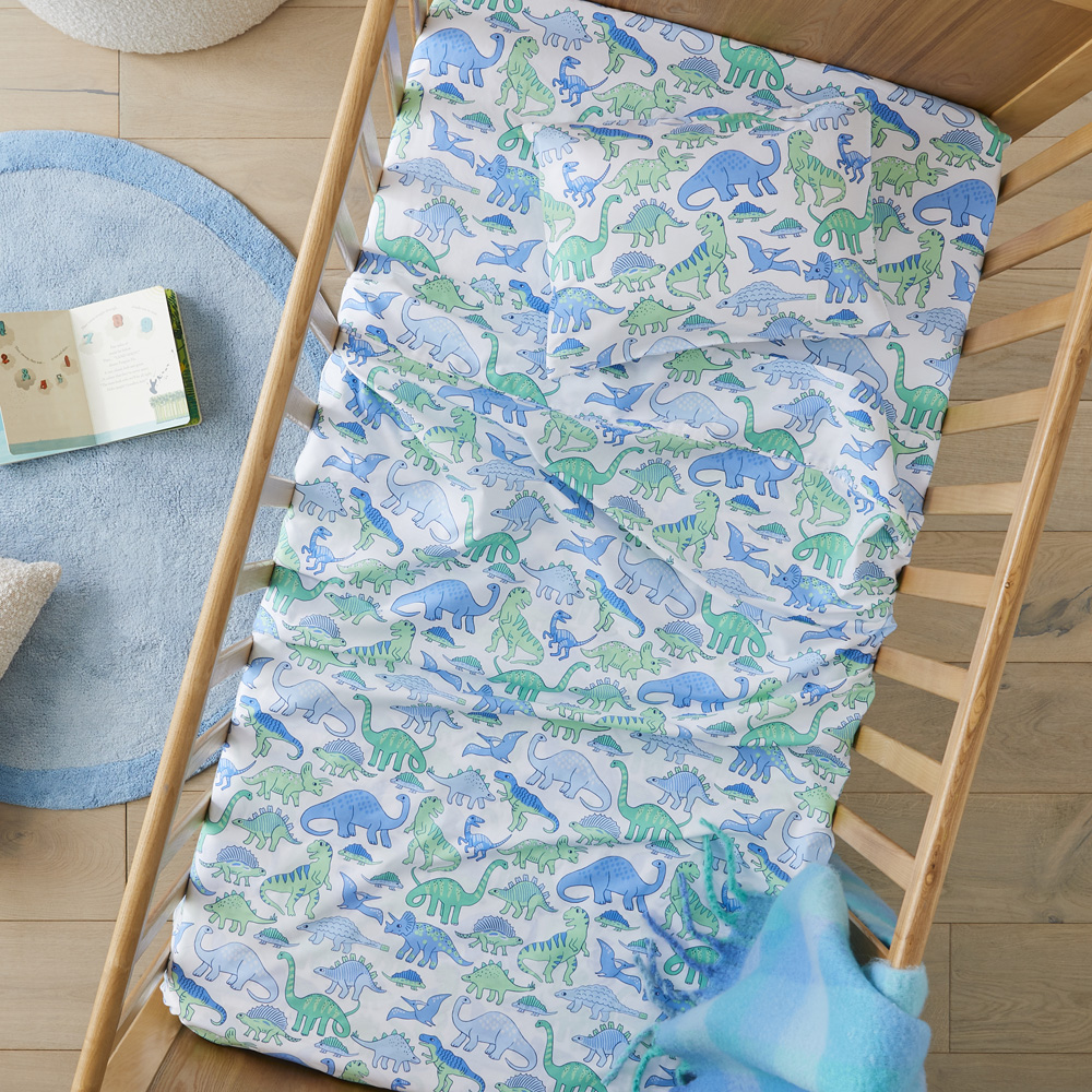 Happy Little Dinos Multi Cot Sheet Set