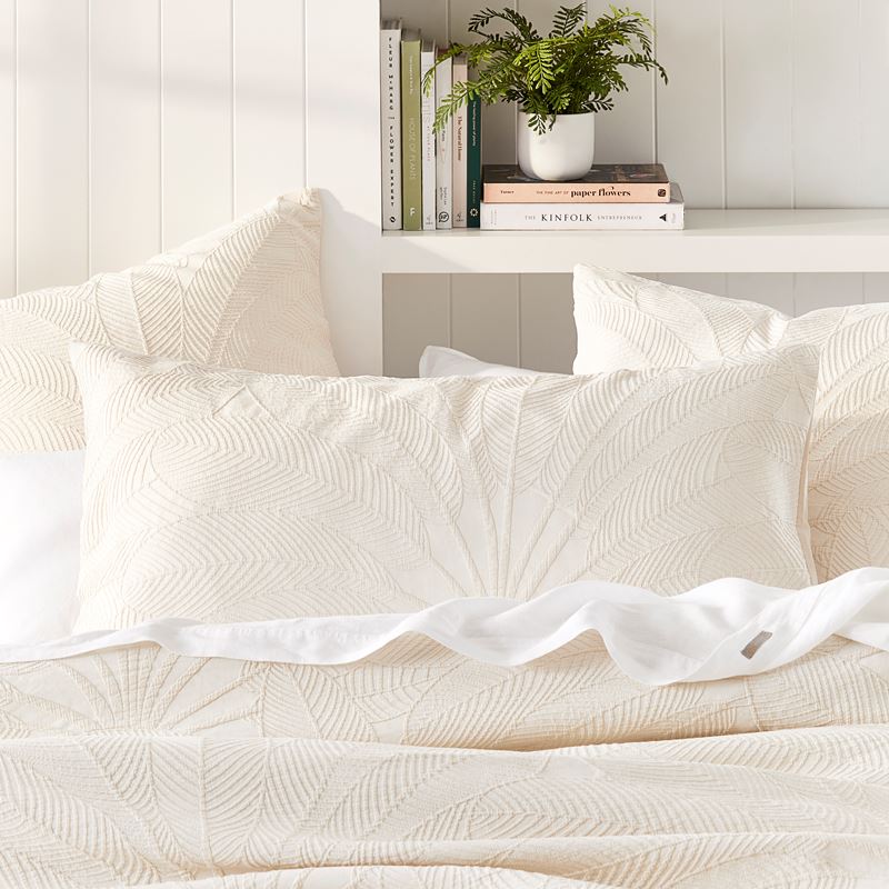 Eden Natural Matelasse Quilt Cover Separates
