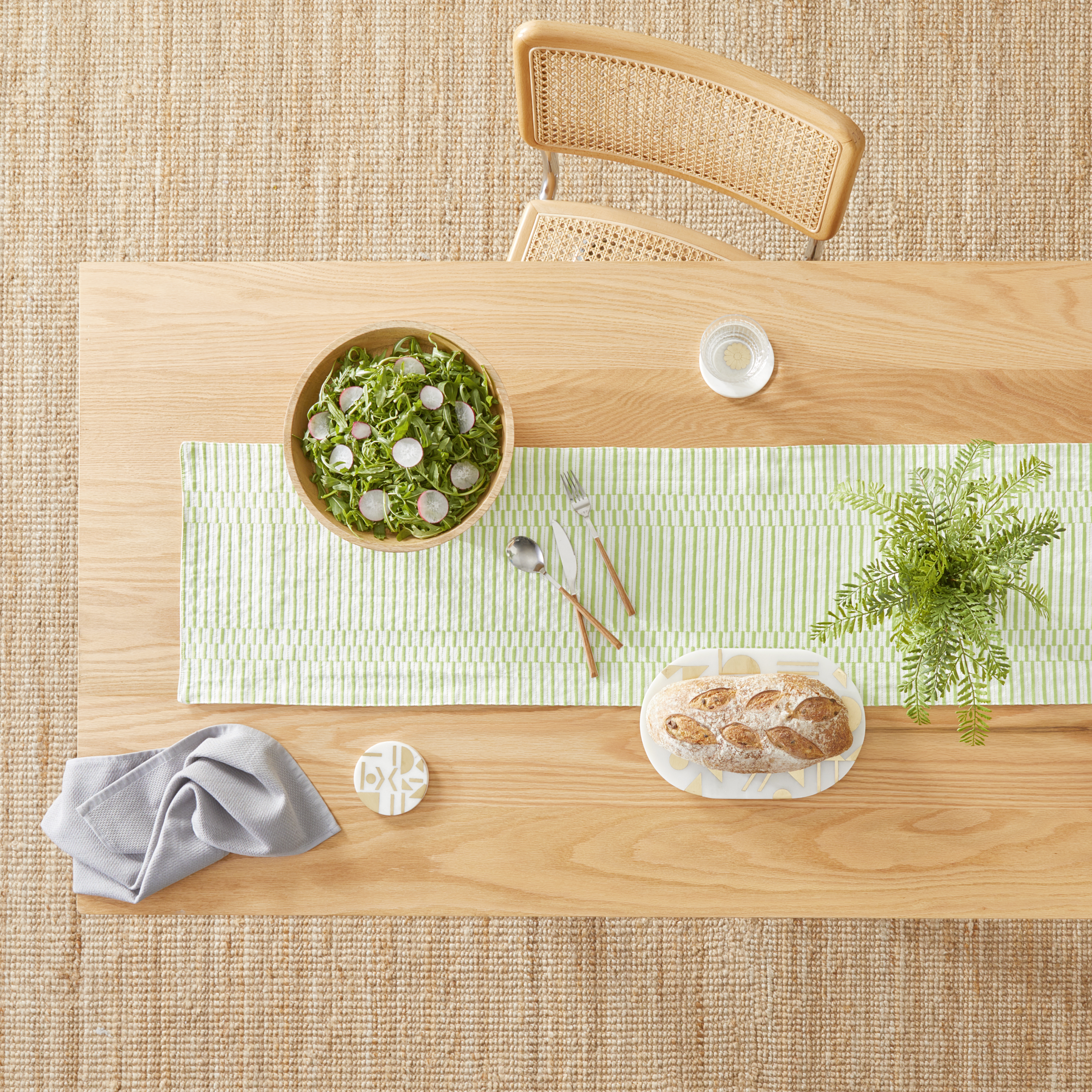Ania Green Tea Table Runner