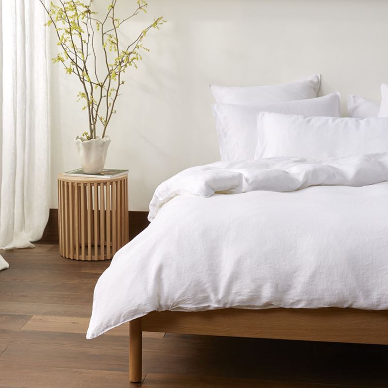 Mark Tuckey Slat Round Oak Bedside Table