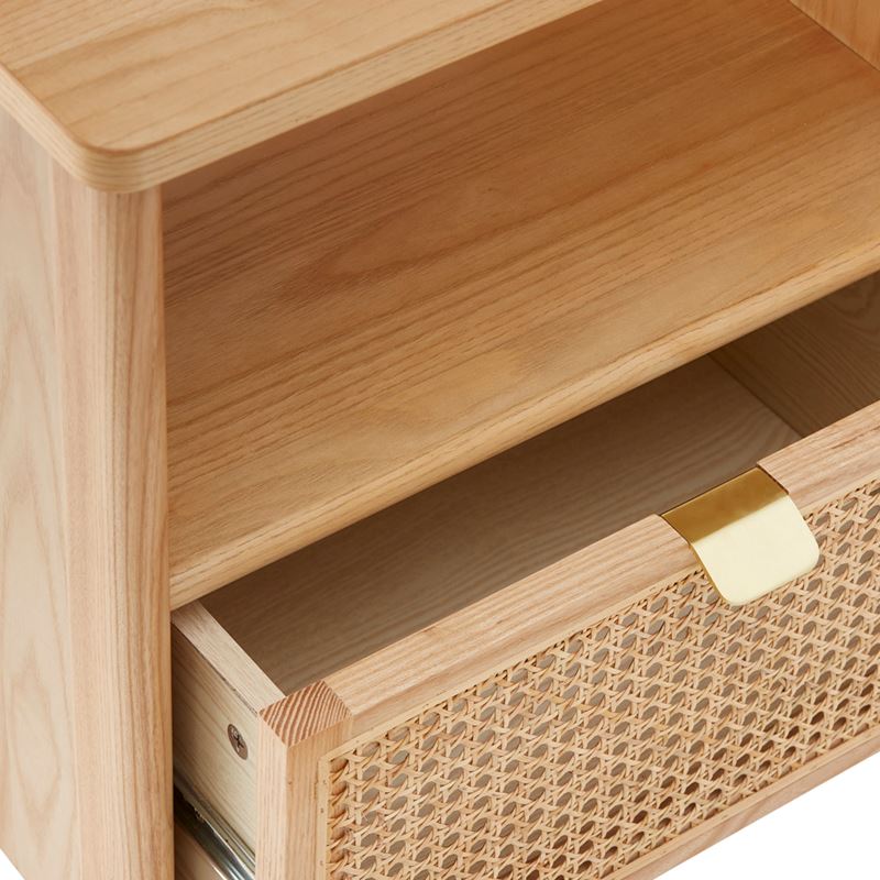 Swansea Natural Bedside Table