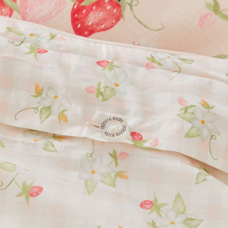 Heirloom Sweet Strawberry Light Pink Quilt Cover Set