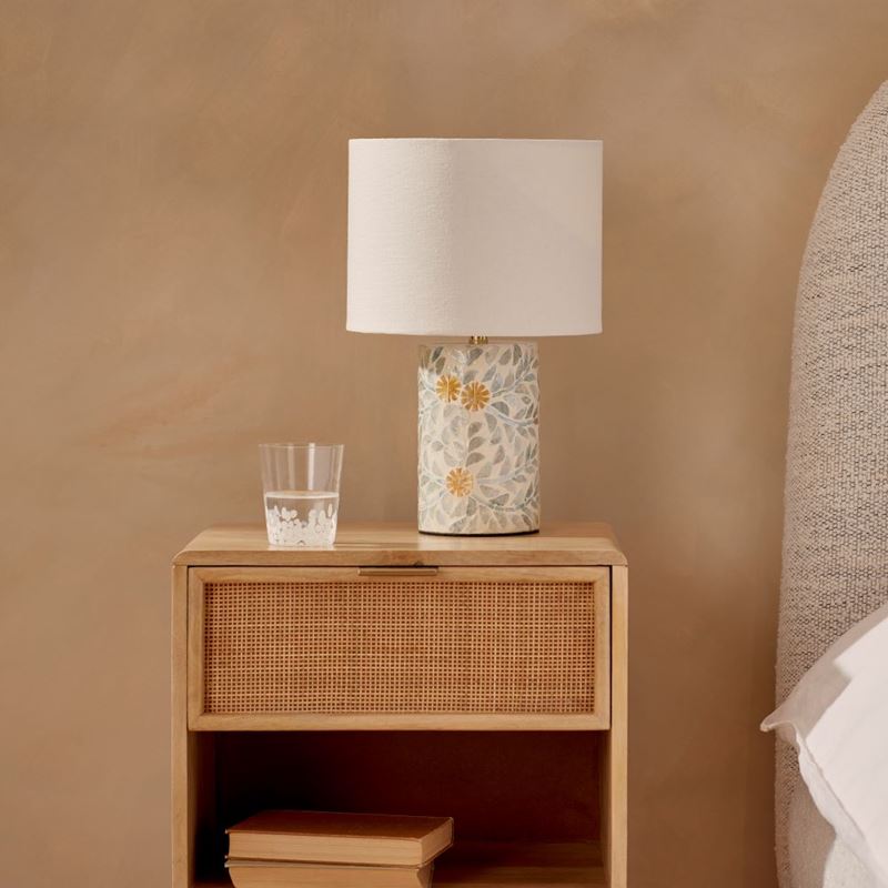 Verona Green & White Table Light