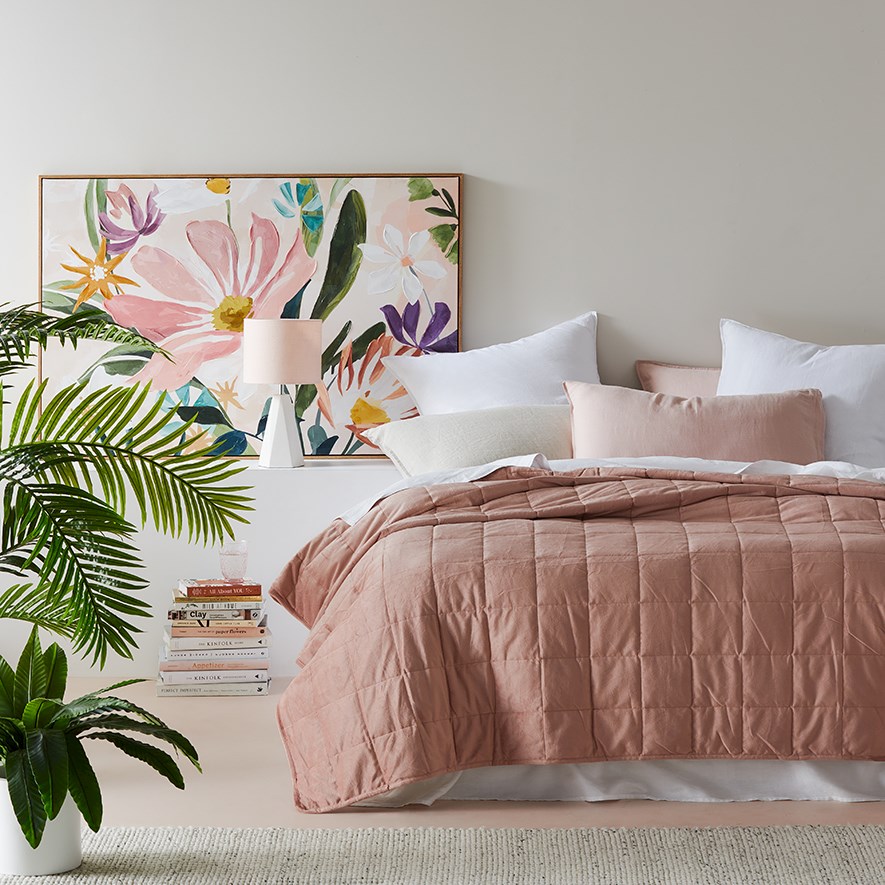 Dusty Rose Weighted Blanket