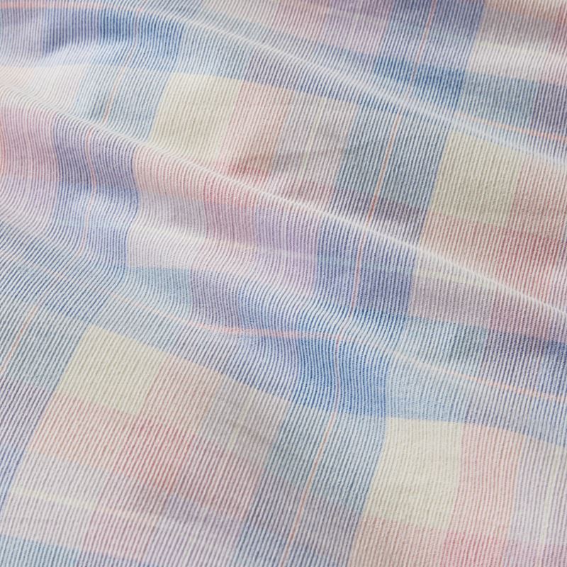 Rylee Blue Check Corduroy Quilt Cover Set + Separates