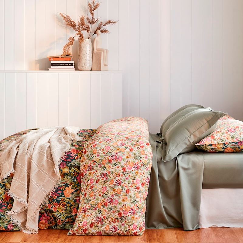 Pia Multi Bamboo Cotton Quilt Cover Set + Separates