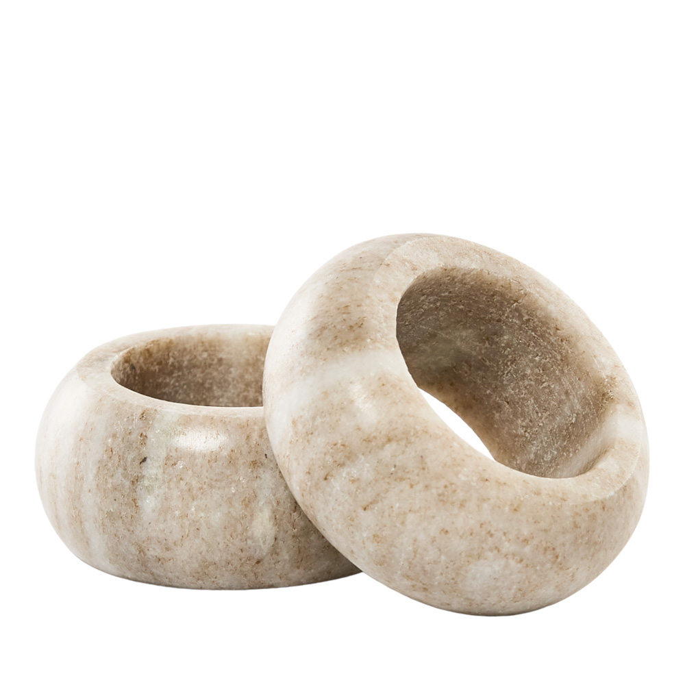 Marble Natural Napkin Rings