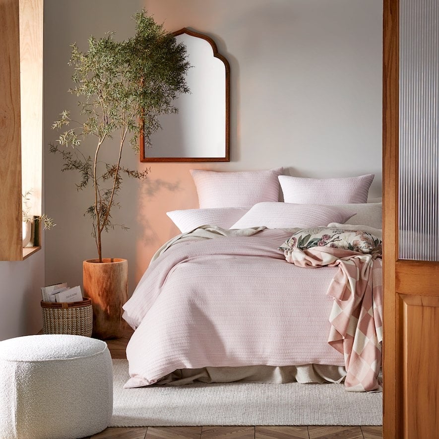 Hayman Soft Pink Quilted Quilt Cover Separates