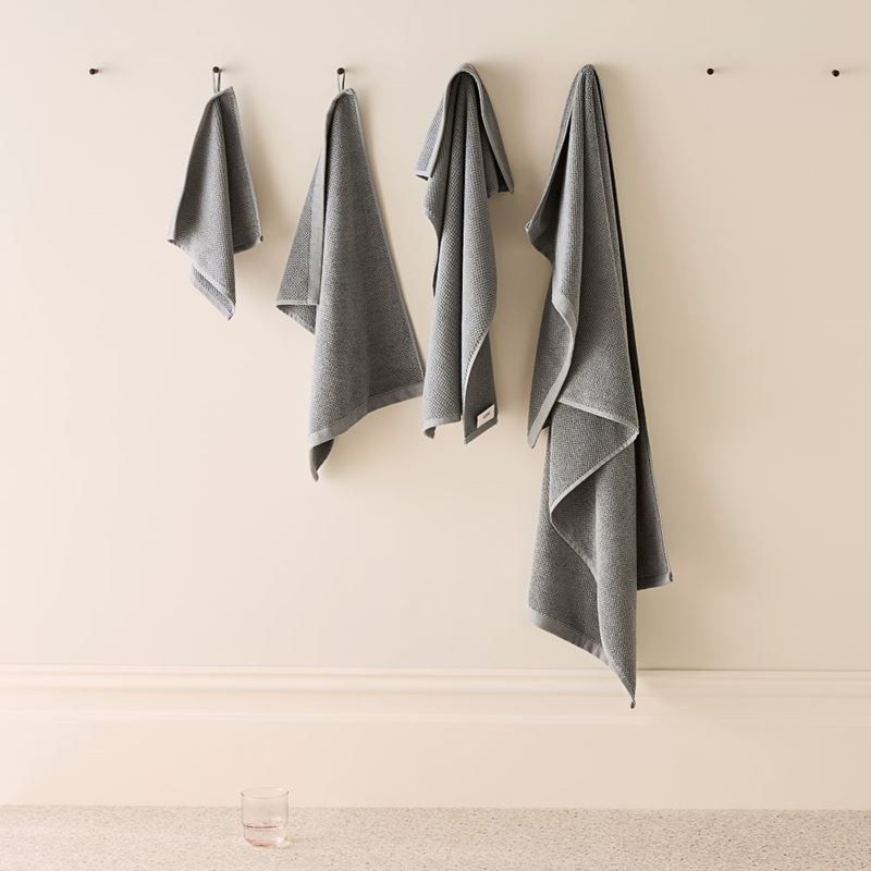 Savannah Textured Sea Blue Towel Range