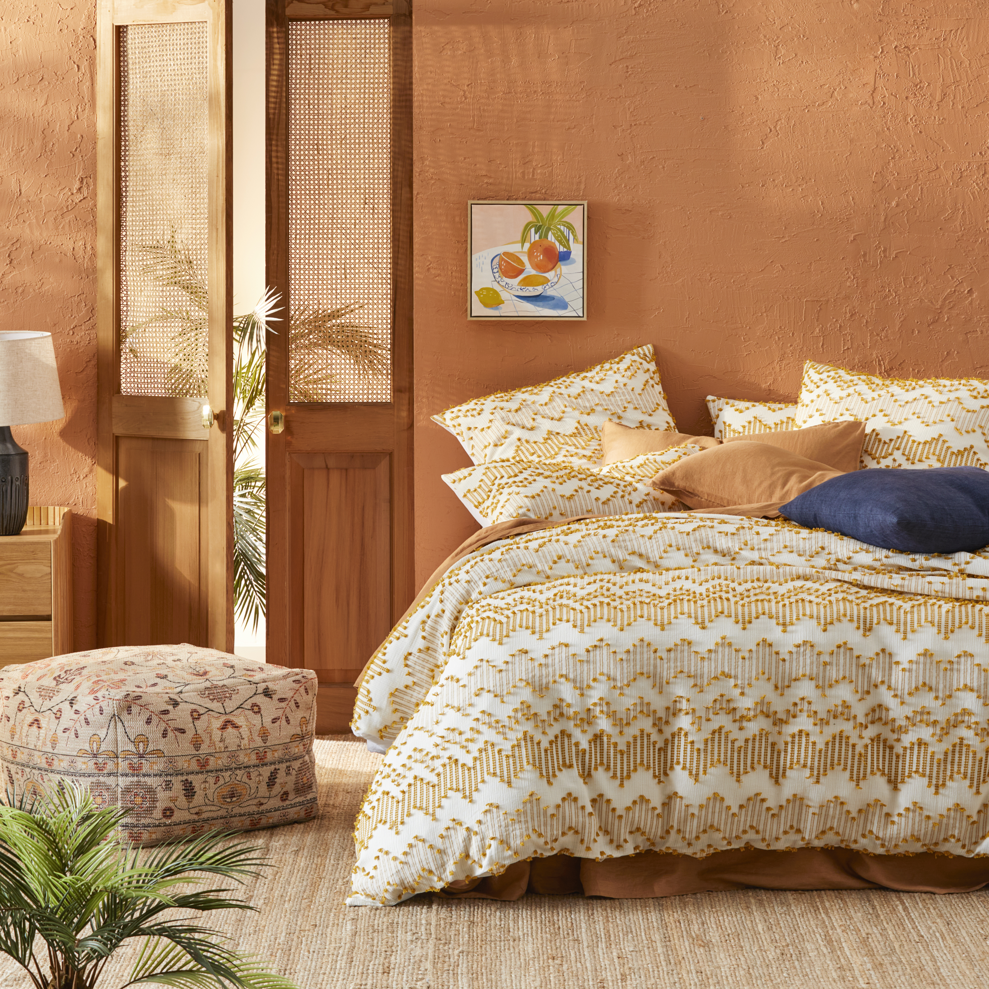 Santiago Mustard Quilt Cover Separates
