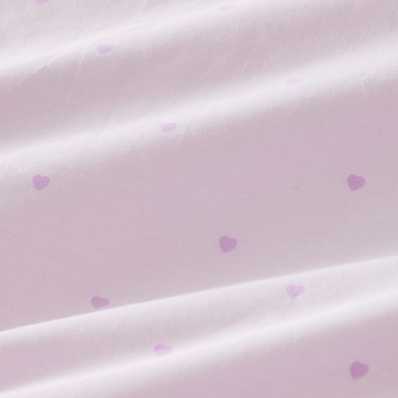 I Heart You Lilac Quilt Cover Set